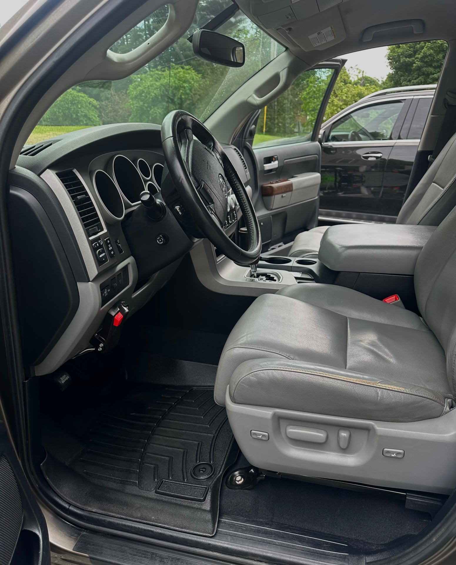 Toyota Tundra interior before and after deep cleaning — after