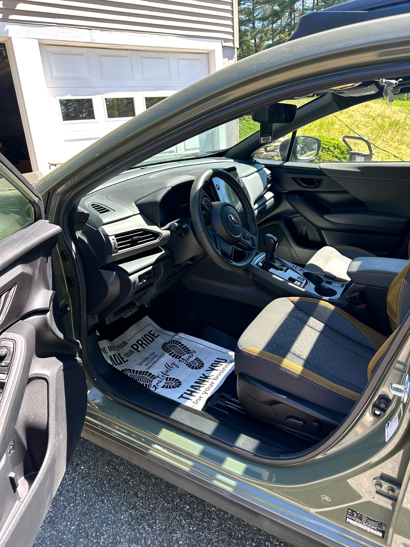 Subaru Crosstrek interior before and after deep cleaning — after